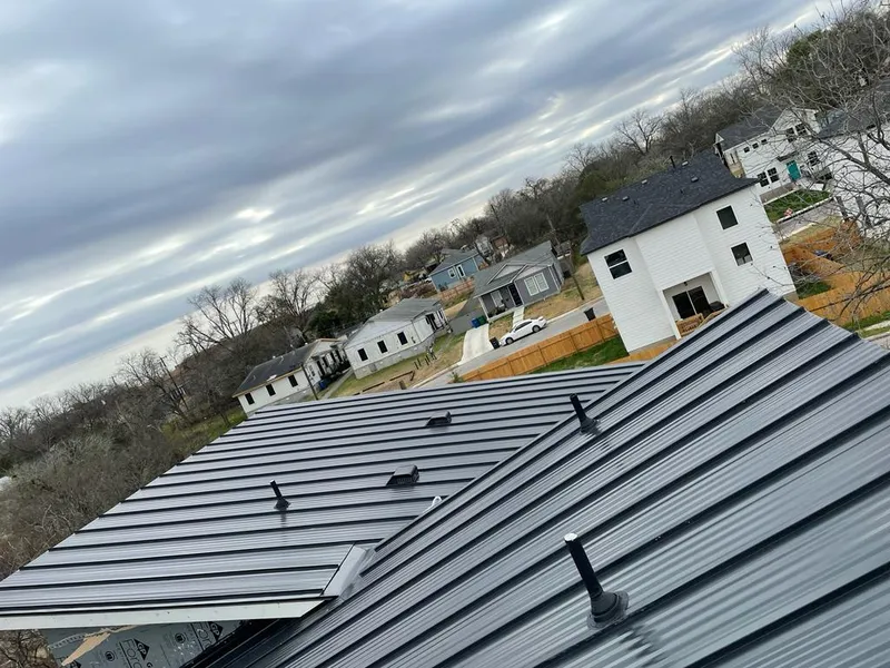 Standing seam metal roof panels with vents for Skylight Repair in Voorhees